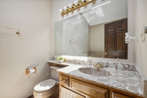 Vanity in guest bath