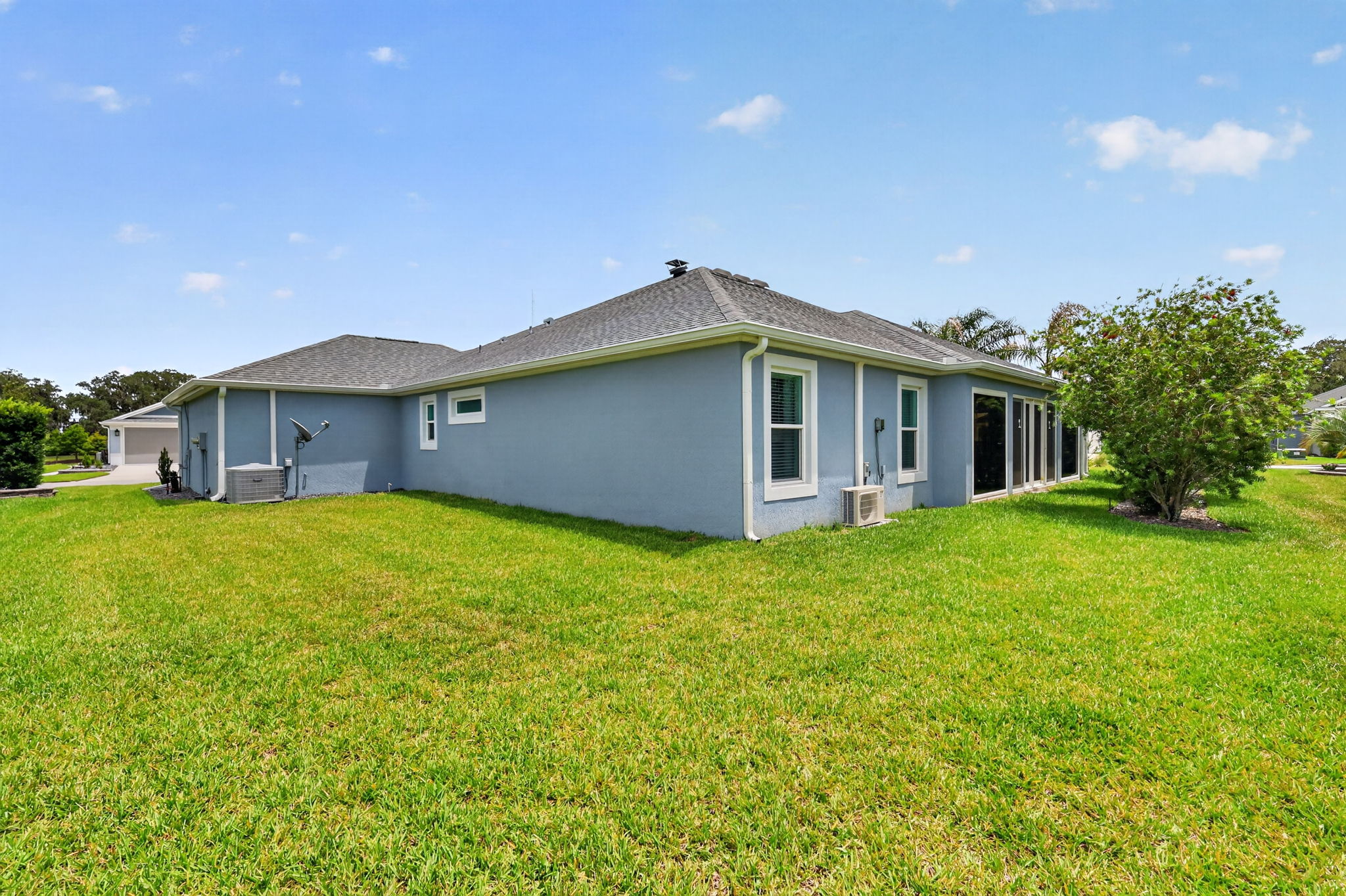 Rear and Side Elevation with PRIVACY Landscaping