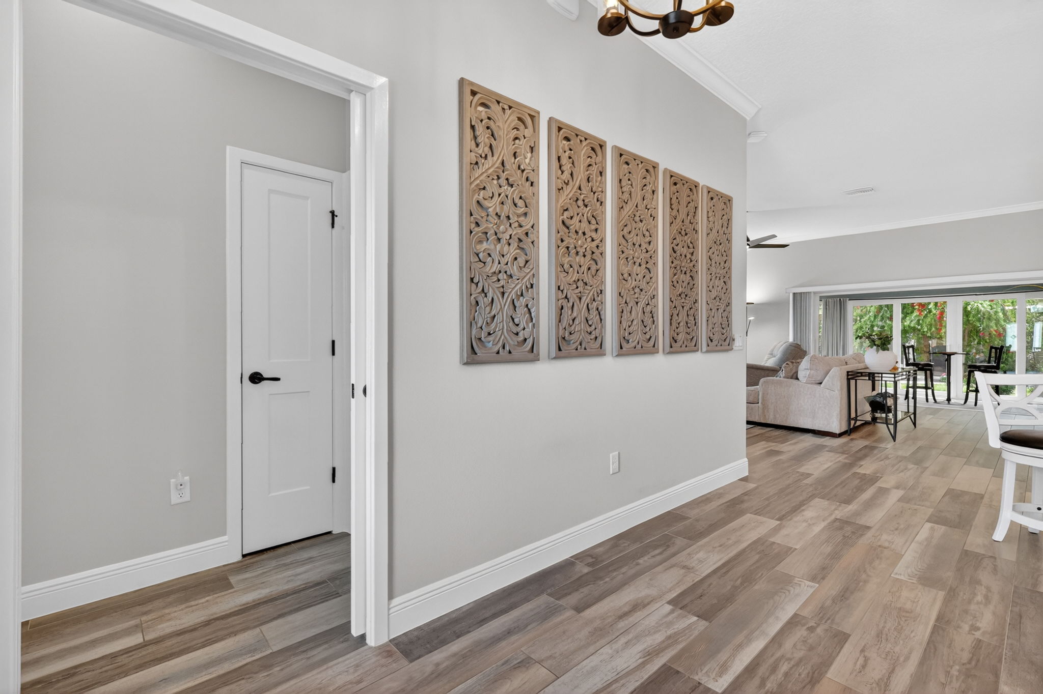 PRIVATE Pocket Door Entrance to Guest Wing