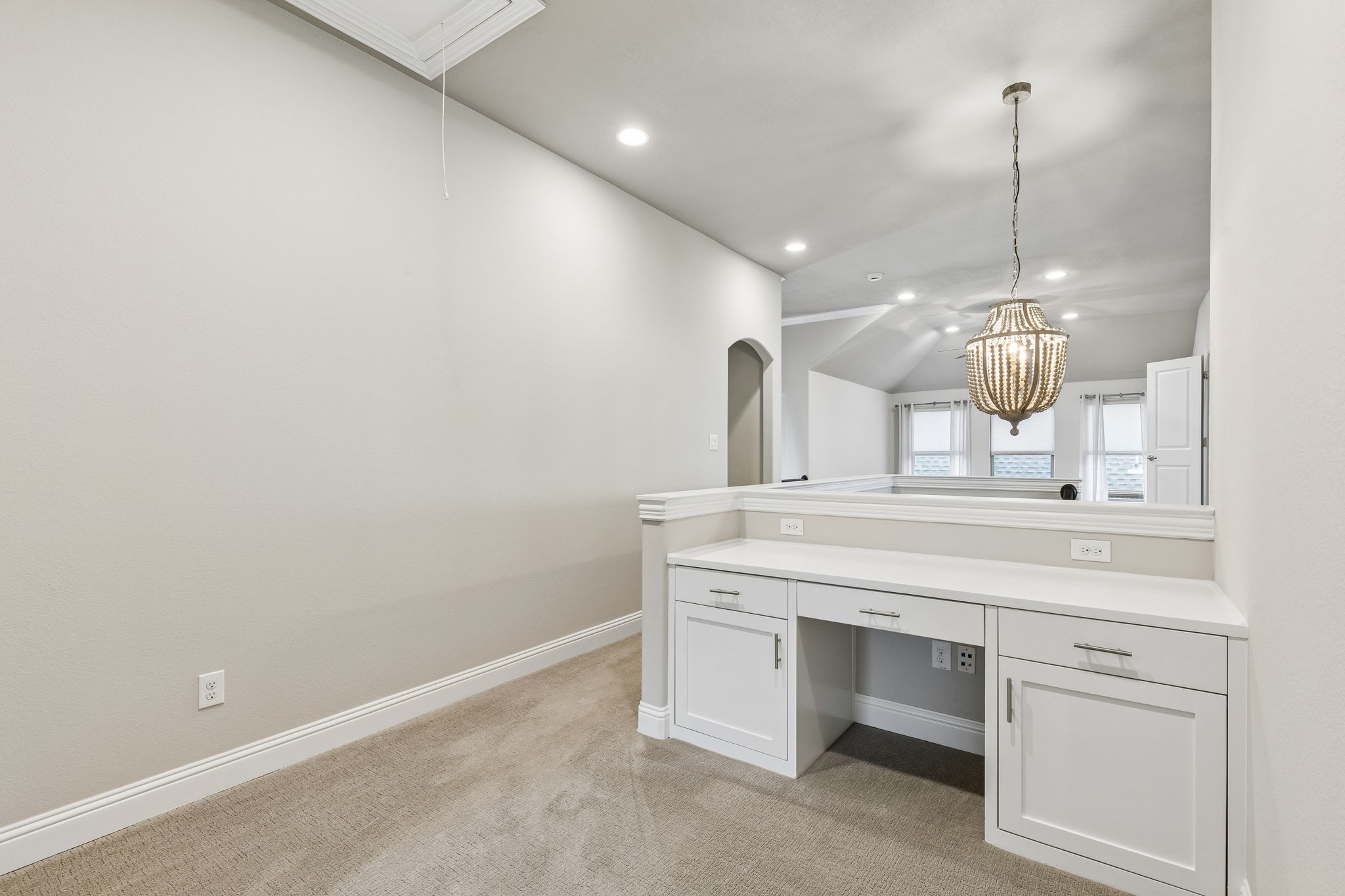 Built-in Desk Area located Up