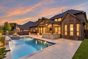 Located in Canyon Falls-Argyle ISD, this home blends elevated interiors with intentional designed outdoor living