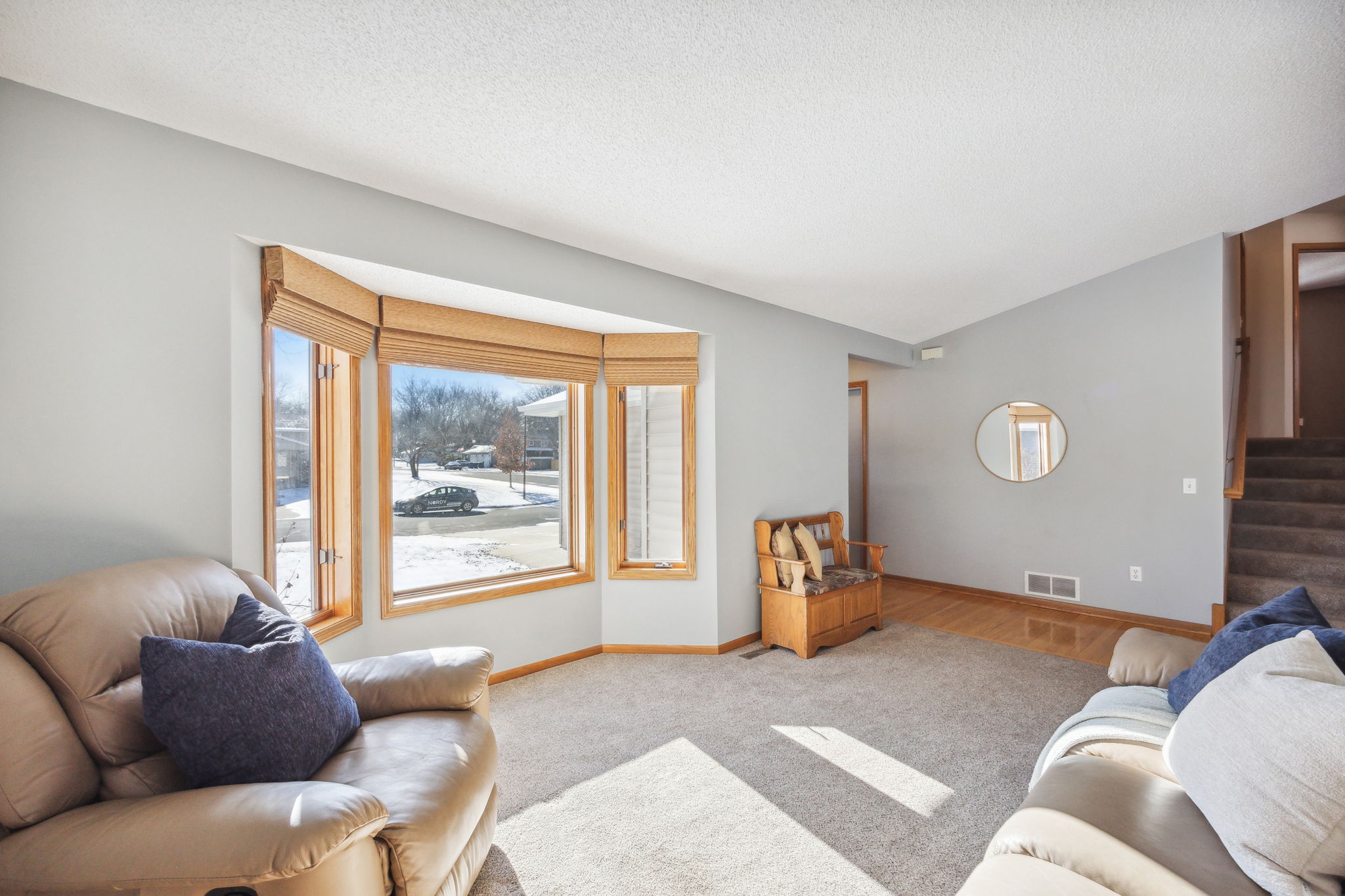 Vaulted Ceilings and Bright Bay Window!