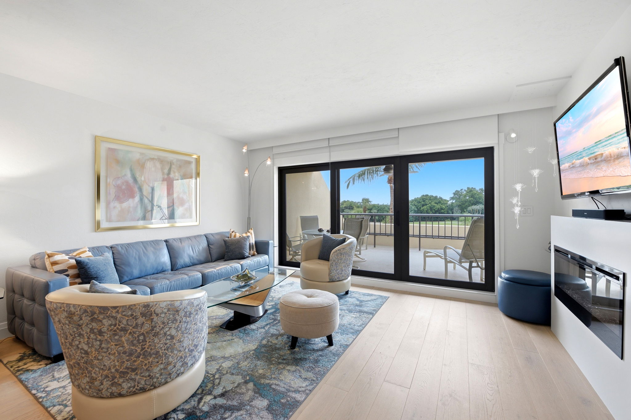 Living Room With Fire