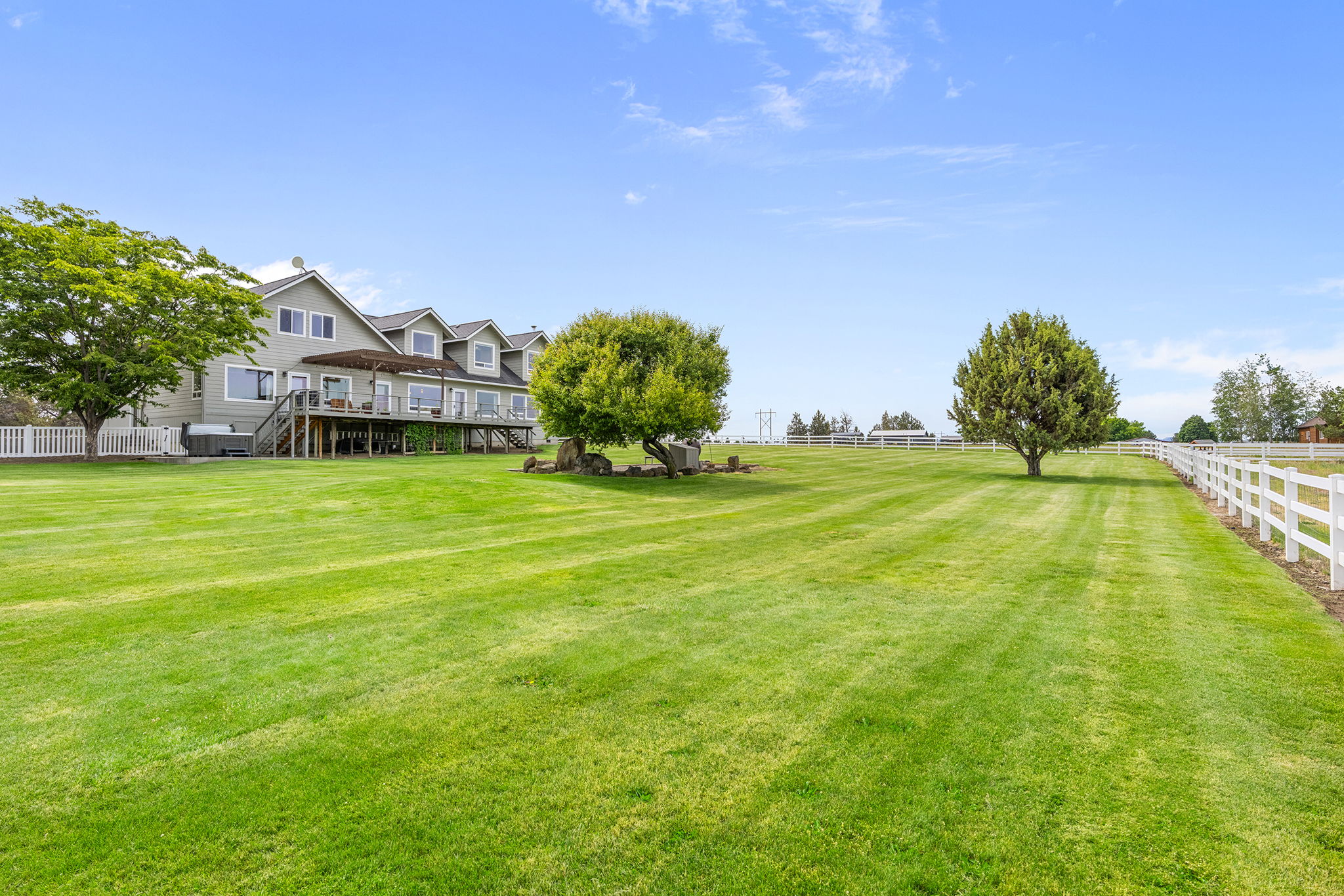 View from Back Corner of Fenced Yard