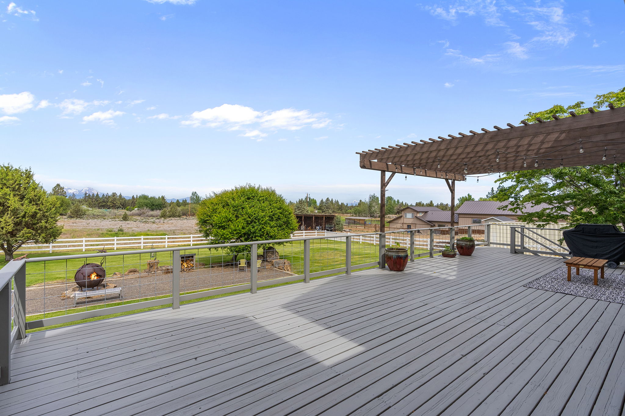 Expansive Deck with Mountain Views