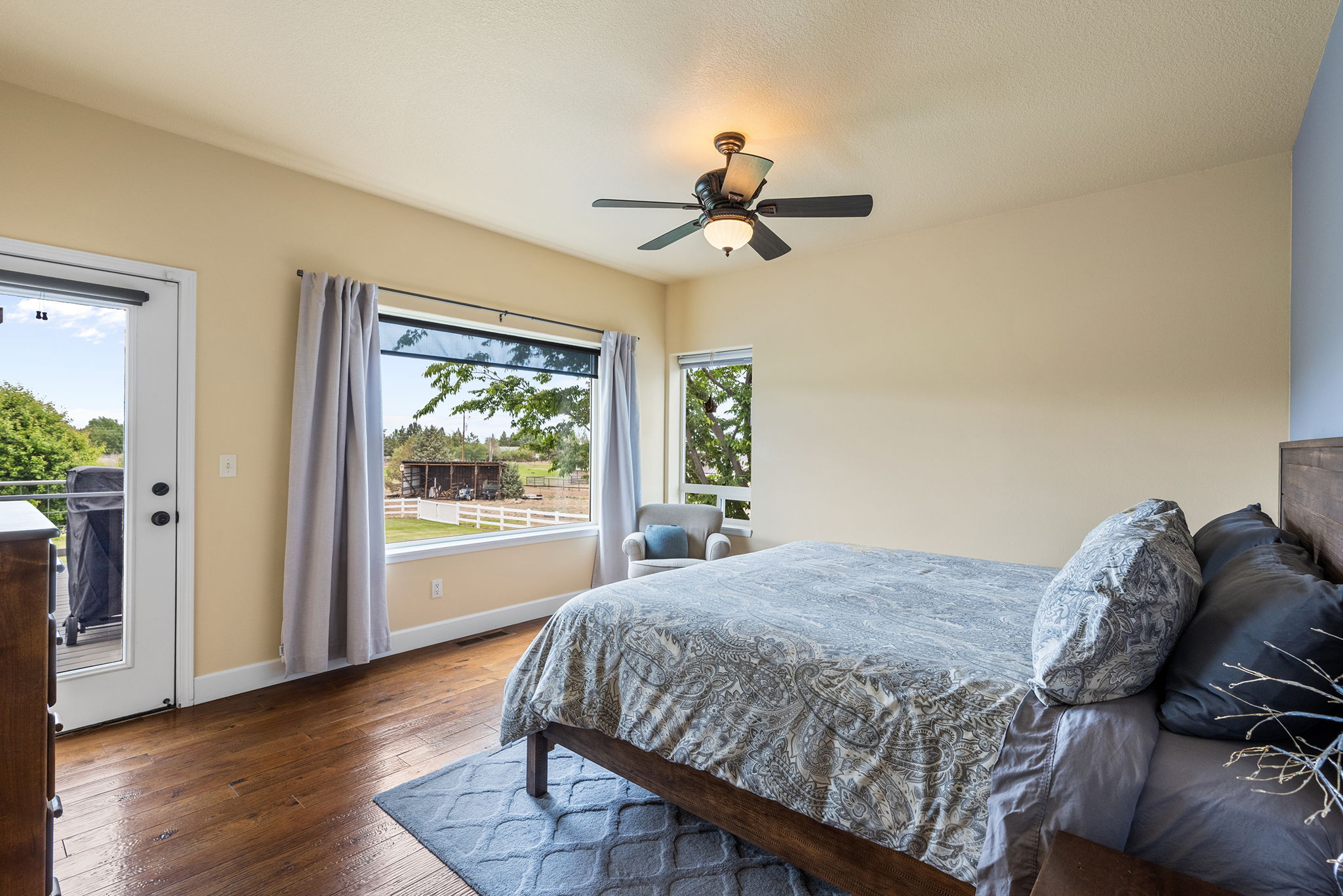 Main Floor Primary Suite with Cascade Mountain Views