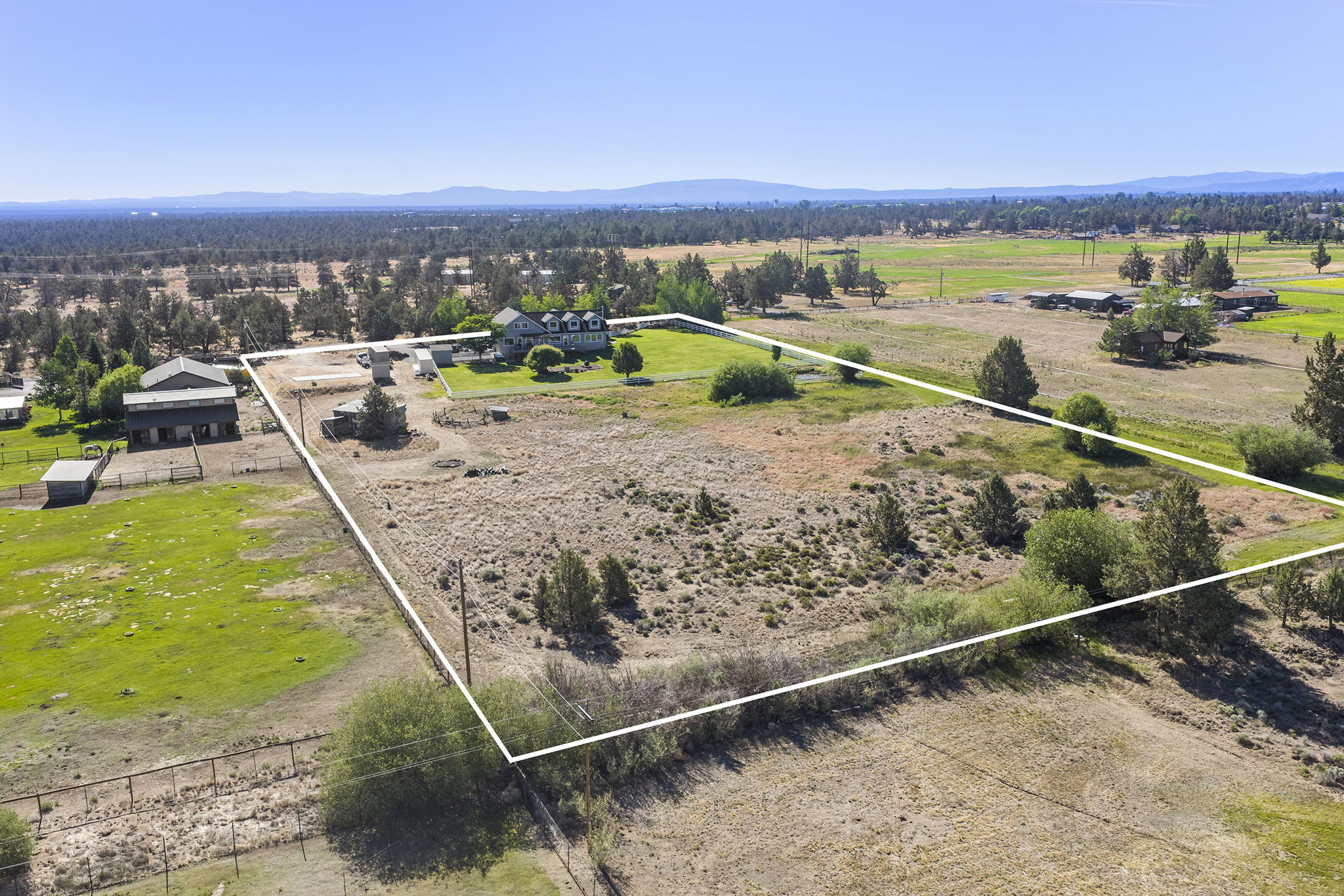 Aerial View from the Back of the Property