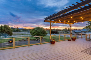 Enjoy an Evening on the Expansive Back Deck Watching Amazing Sunsets