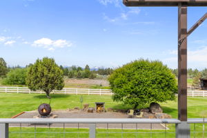 Western View from the Deck Overlooking the Backyard