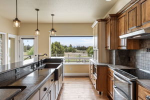Well-Appointed Kitchen with Cascade Mountain Views