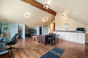 Spacious Upstairs Family/Bonus Room with Wet Bar and Extensive Storage