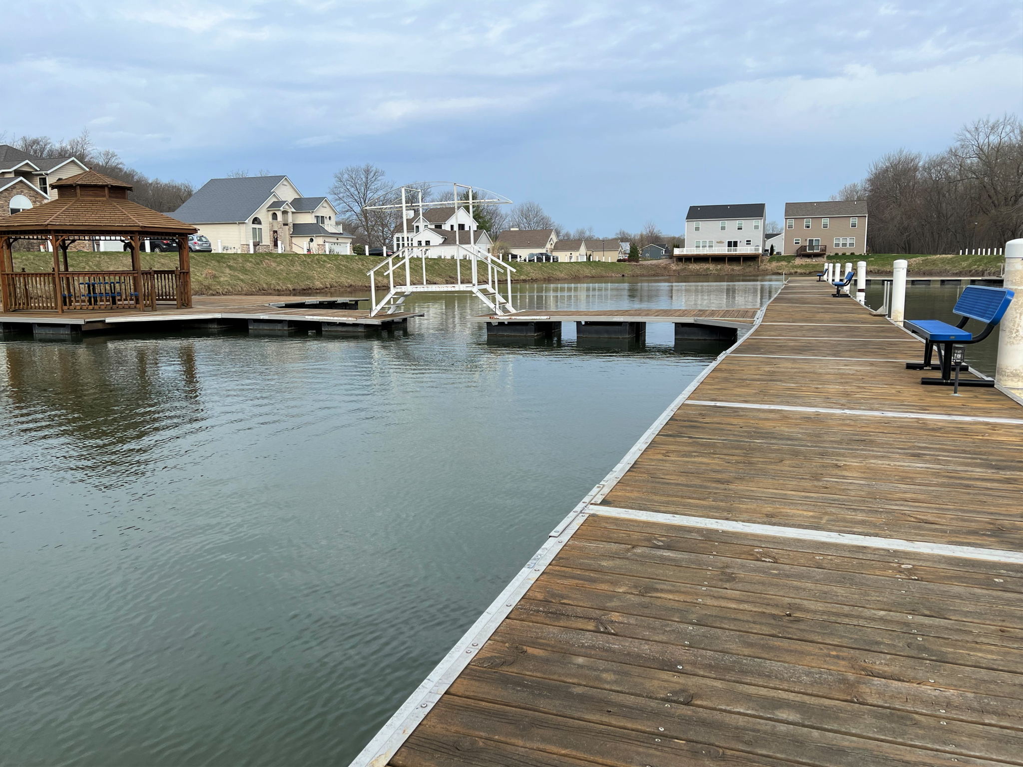 Community Ponds with docks, benches