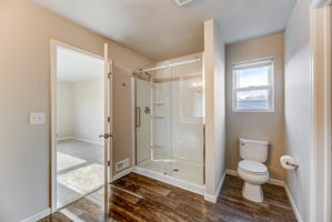 Primary Full Bath with Glass Shower Doors