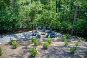 79 Aerial Back Yard Sitting Area w Dock Access