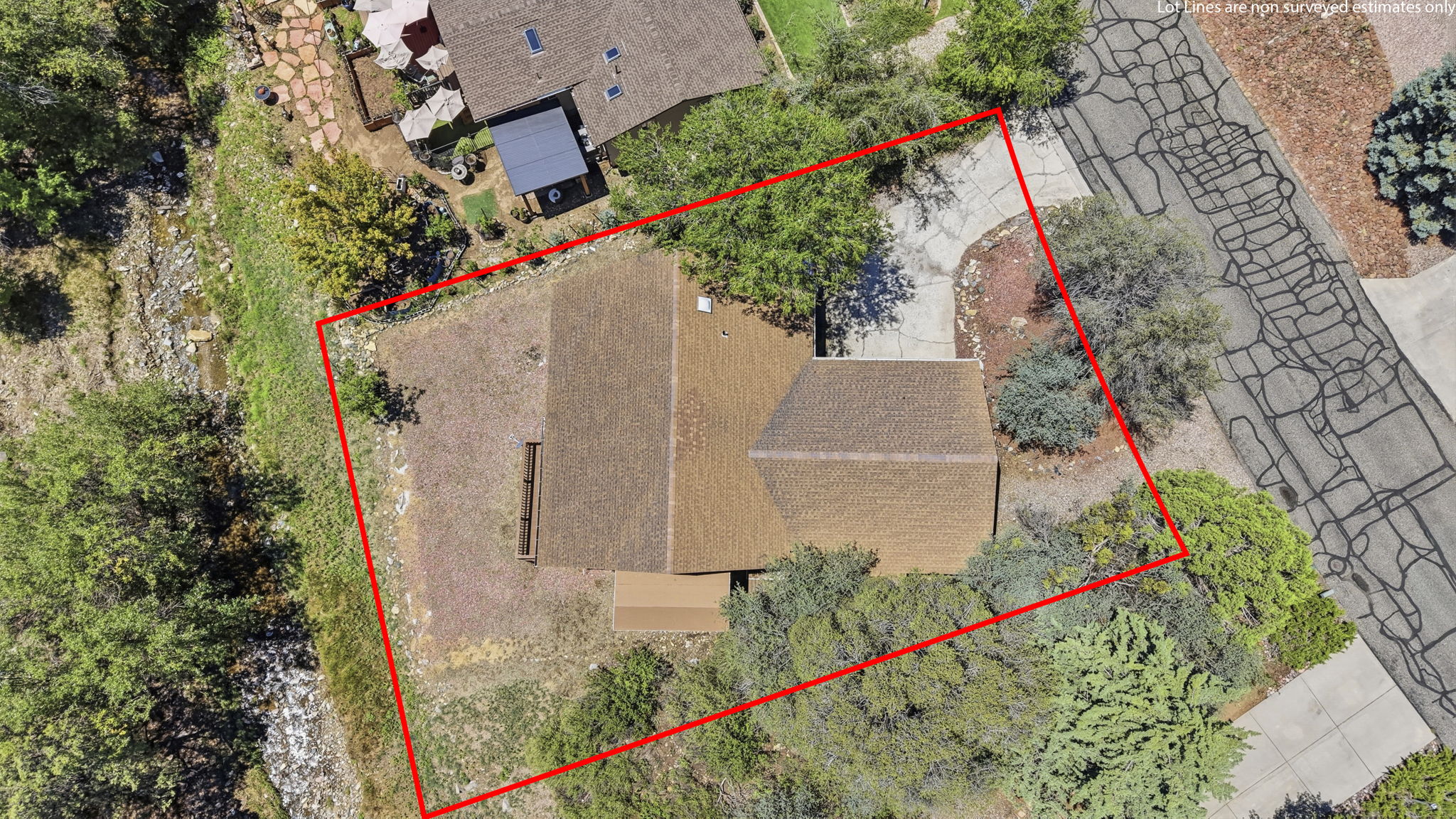 Birds Eye Lot Line