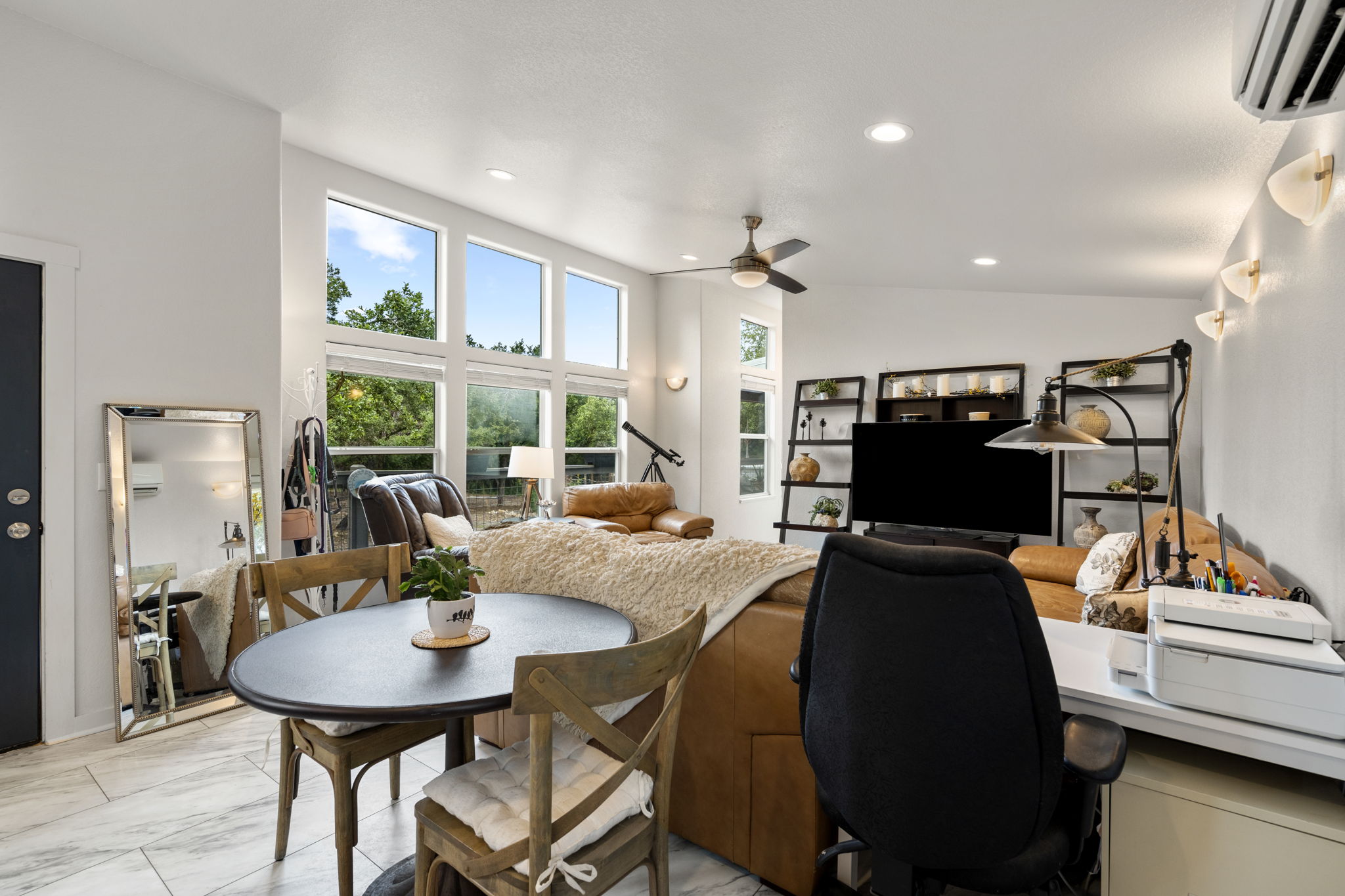 Windows in Living Room