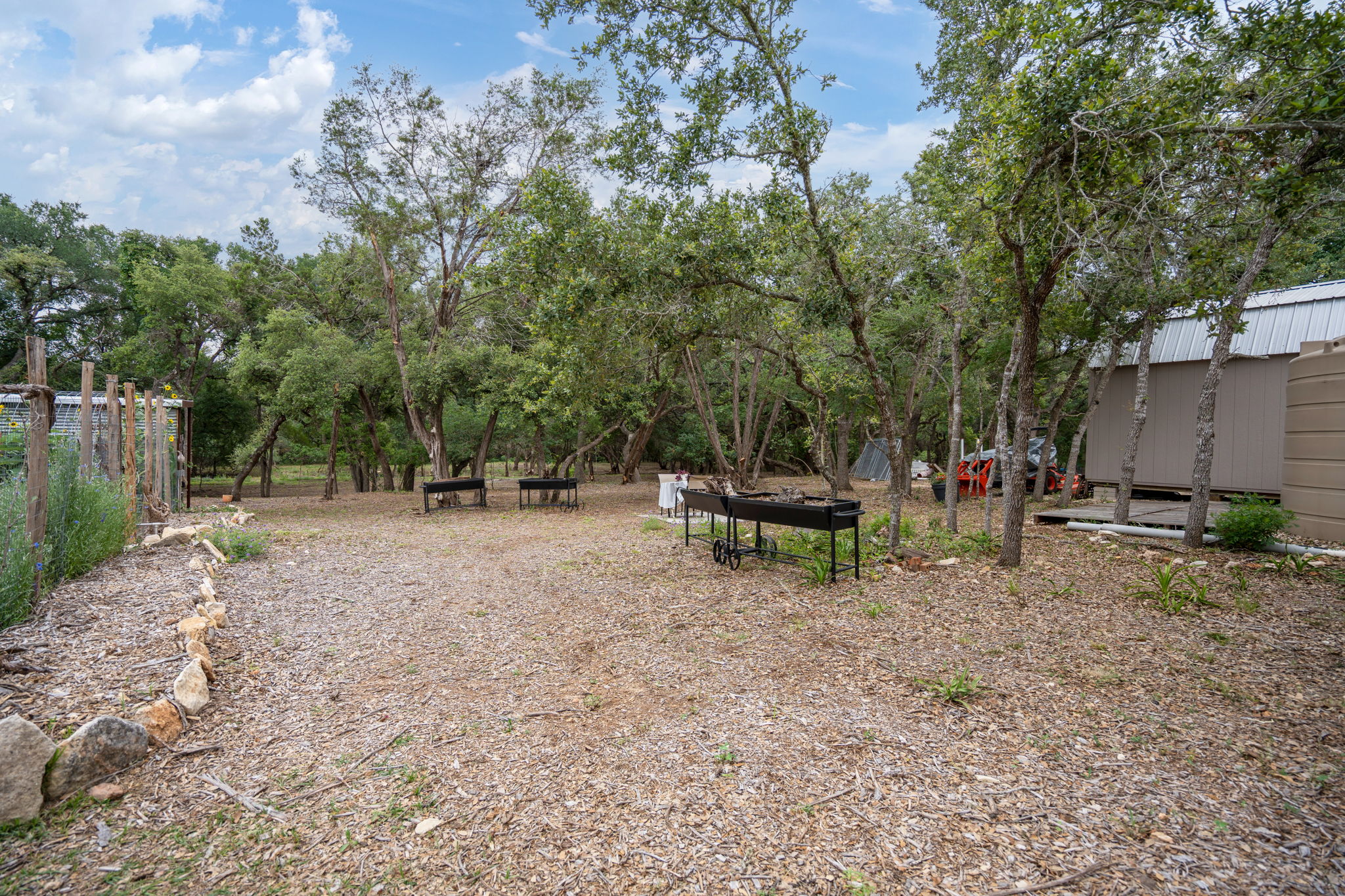 Sitting Area Behind House, Storage Building