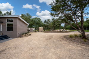 Circle Drive at House