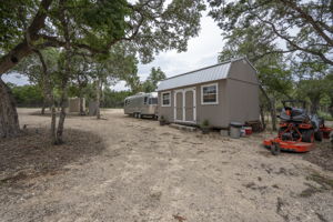 RV Site #3, and Storage Building