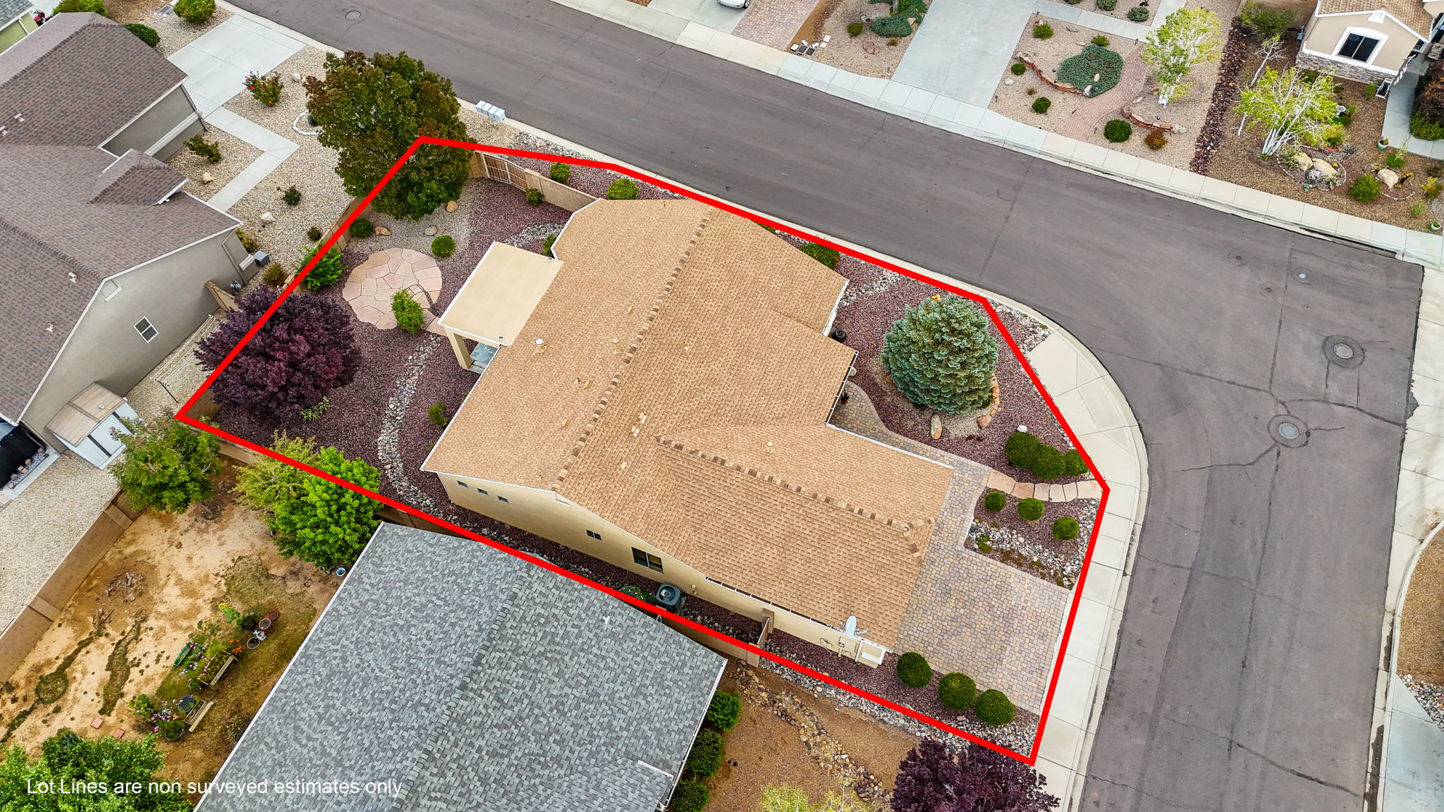Birds Eye Lot Lines