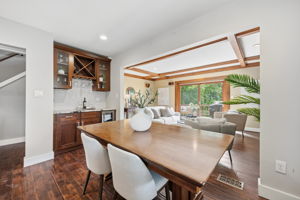 Dining area with butler's pantry