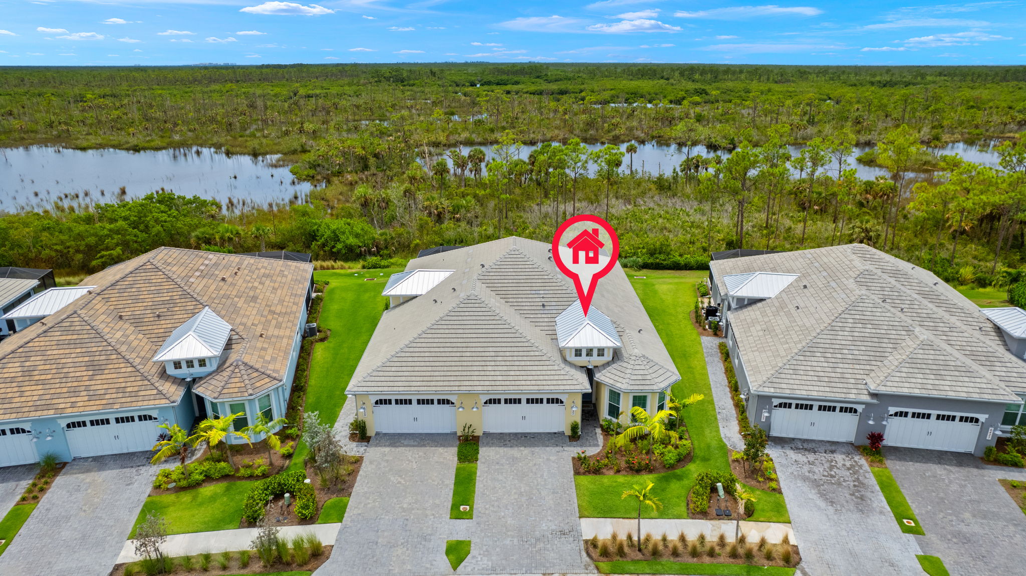 Aerial Front Exterior 2 of 3 -Marker