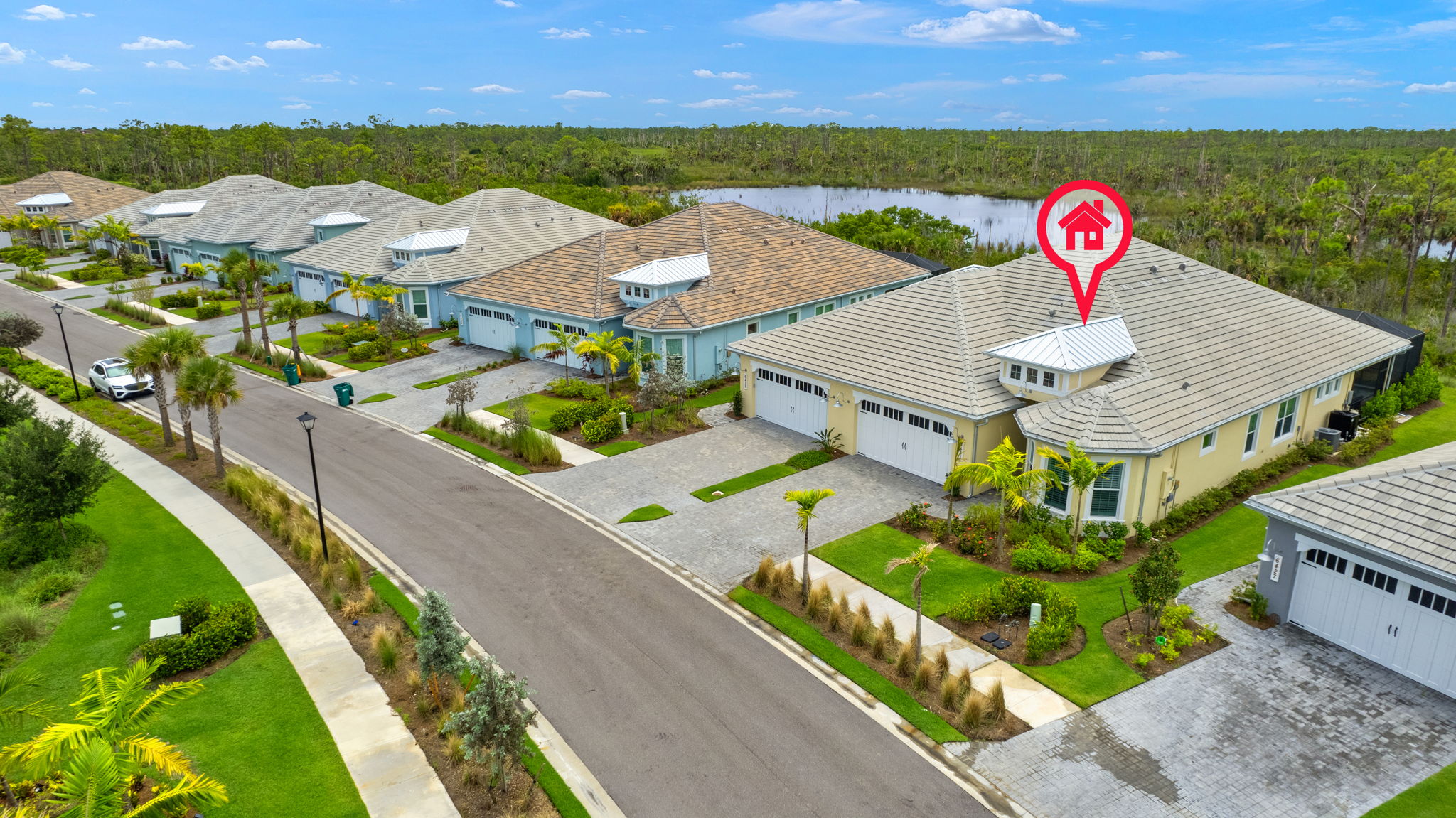 Dusk Conversion_Aerial Front Exterior 3 of 3 -Marker