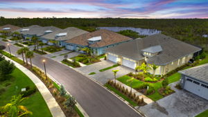 Aerial Front Exterior 3 of 3 -Dusk