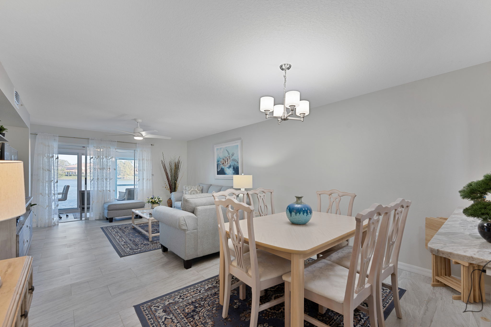 Dining Area with Living Room
