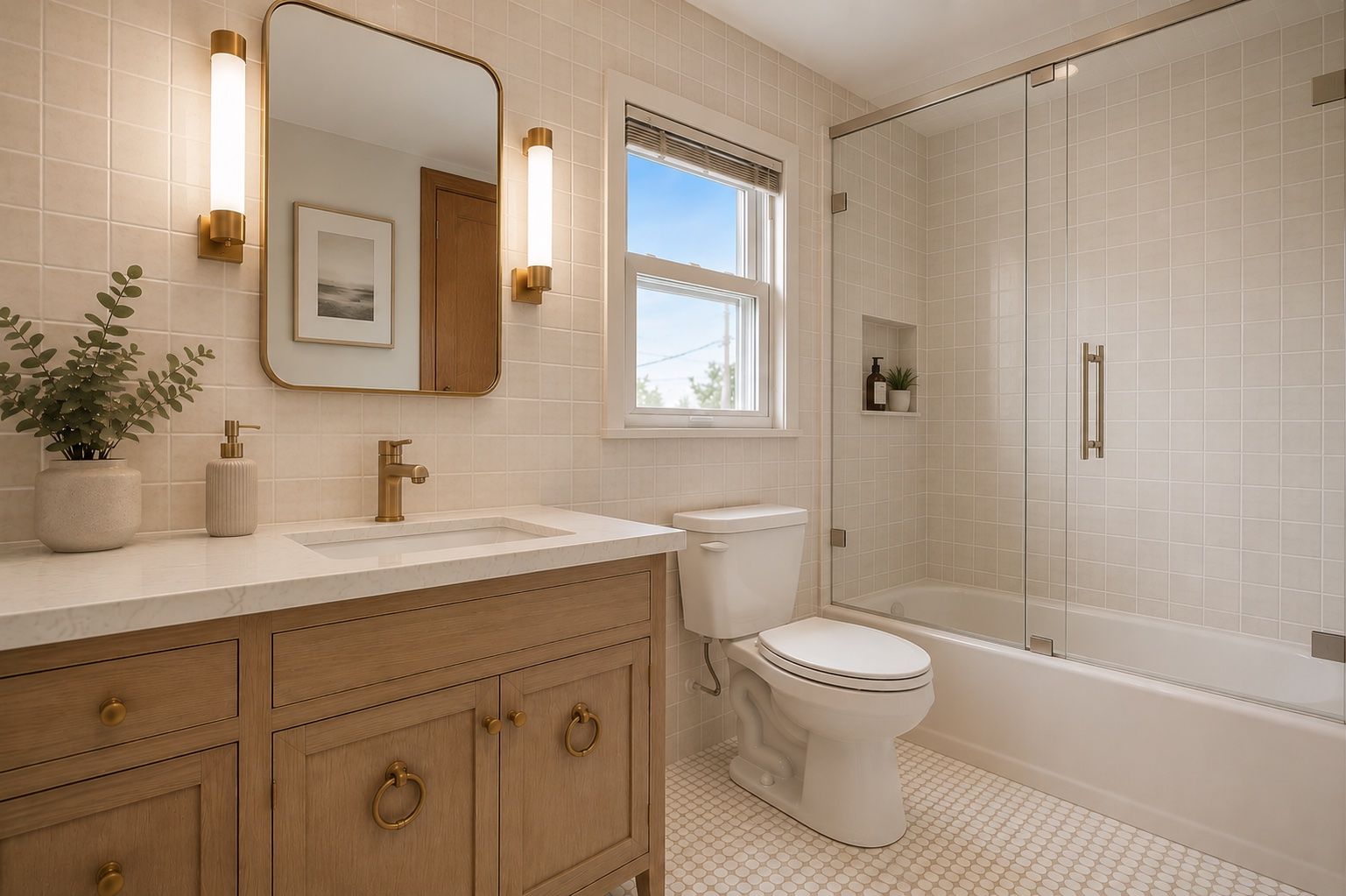 2nd Fl Bathroom Virtually Staged