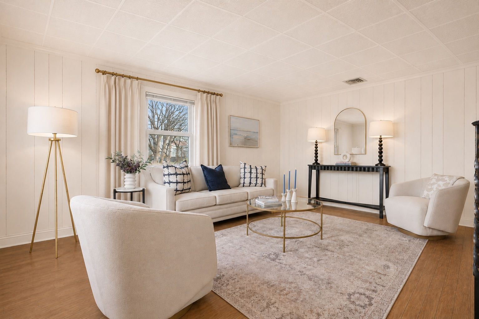 Living Room Virtually Staged