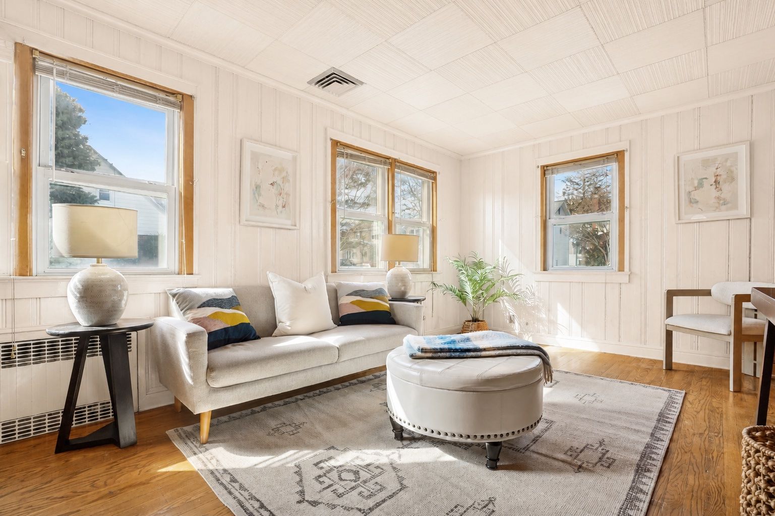 Family Room Virtually Staged