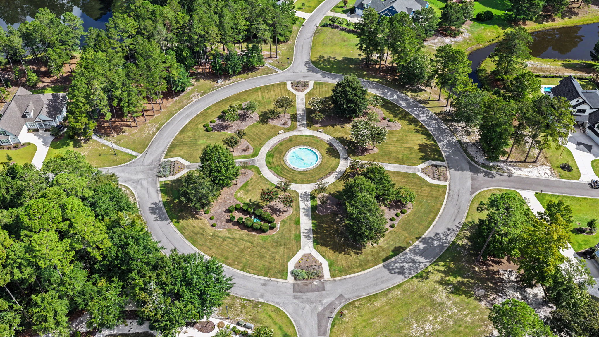 Round about with fountain