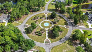 Round about with fountain