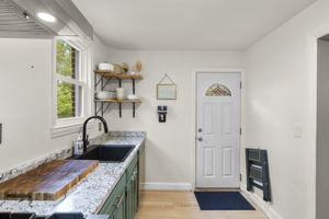 Kitchen with Access to Rear