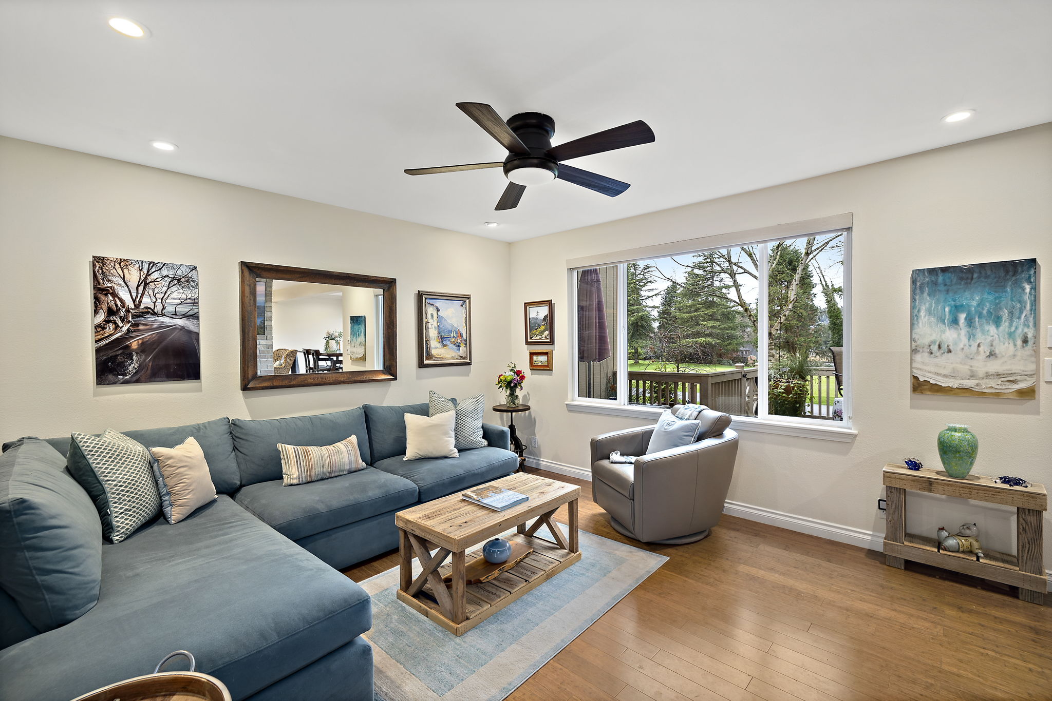 Living Room with Golf Course VIews