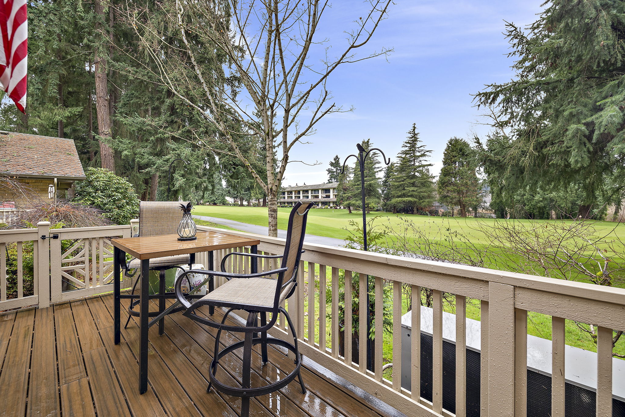 Large Deck on the 9th Hole