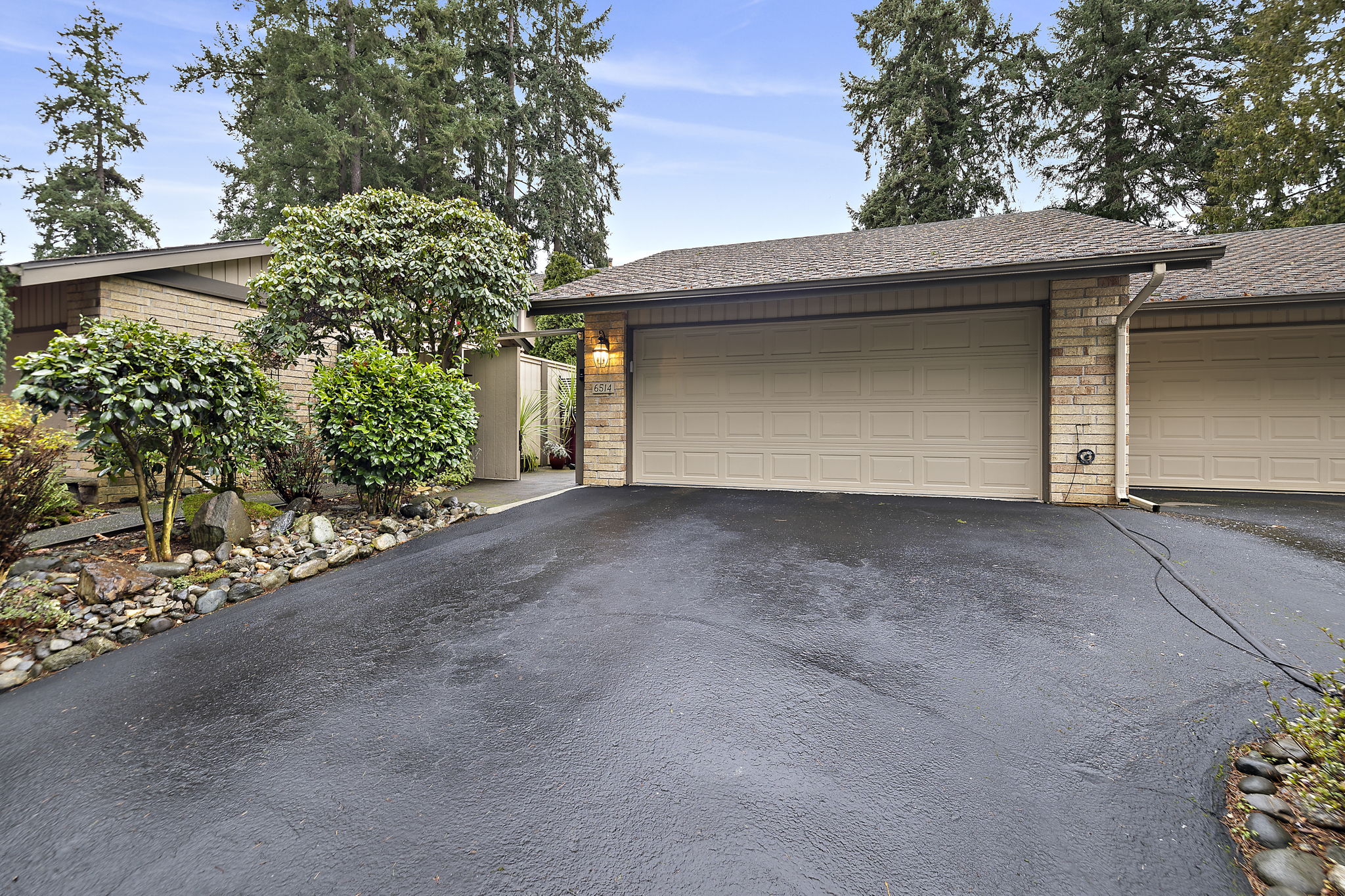 Large Driveway with Detached Garage