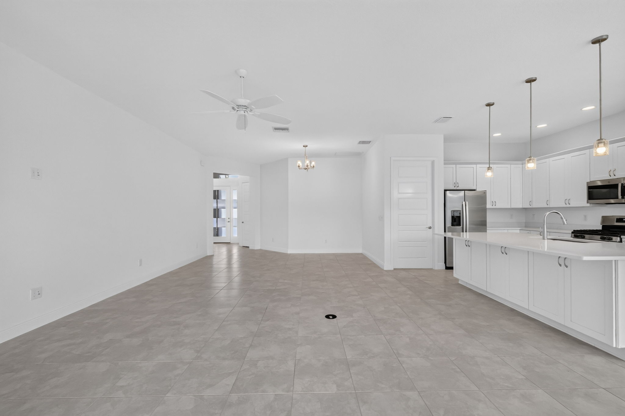 Living, Dining, and Kitchen