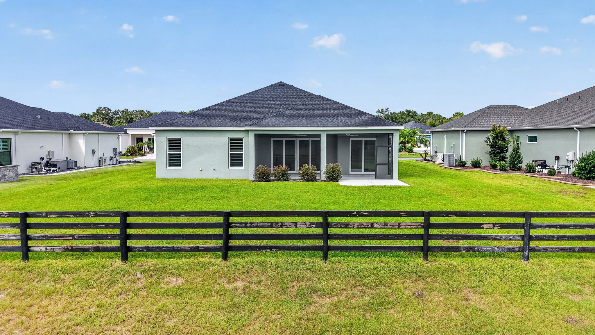 Rear Elevation with Spacious Rear Yard and ROOM FOR A POOL!