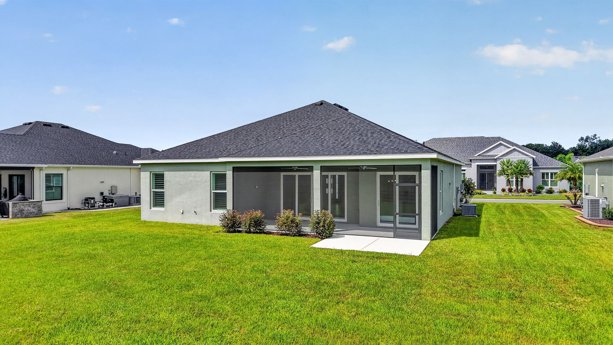 Rear and Side Elevation with Spacious Rear Yard and ROOM FOR A POOL!