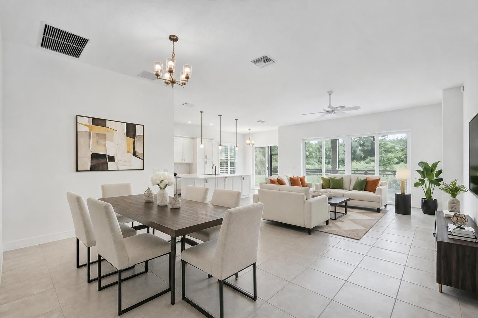 Living, Dining, Kitchen, and Dinette 2-Virtually Staged