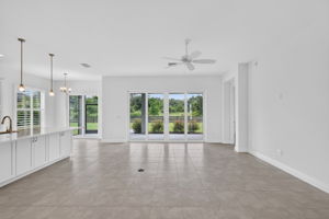 Kitchen, Dinette, and Living Room