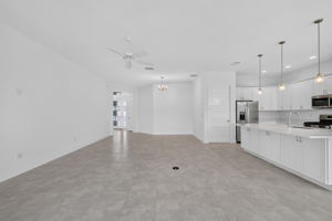 Living, Dining, and Kitchen