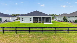 Rear Elevation with Spacious Rear Yard and ROOM FOR A POOL!