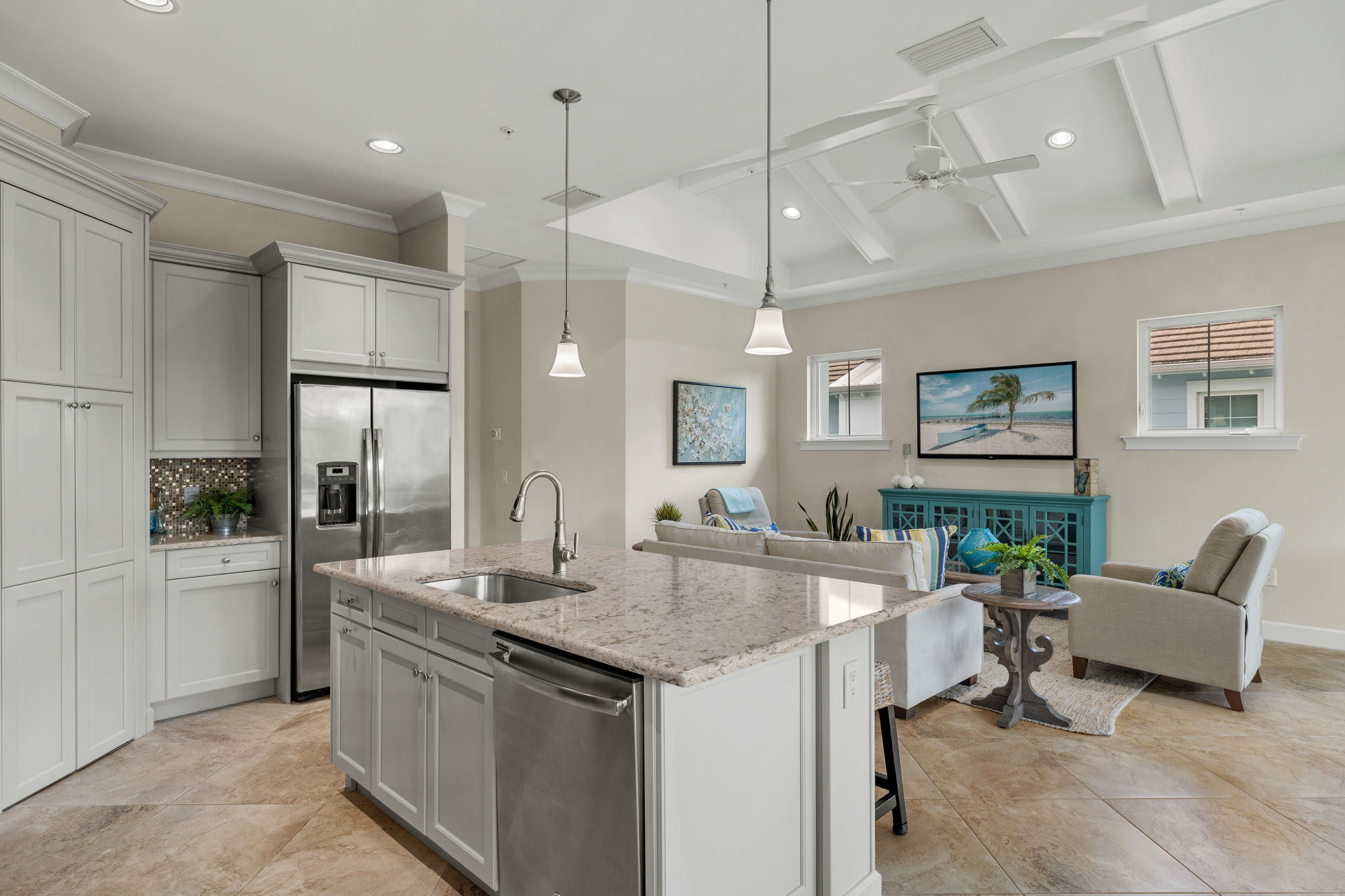 Kitchen_Open to Family Room