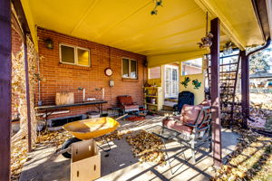 Covered patio area