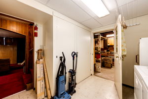 Laundry area with additional storage