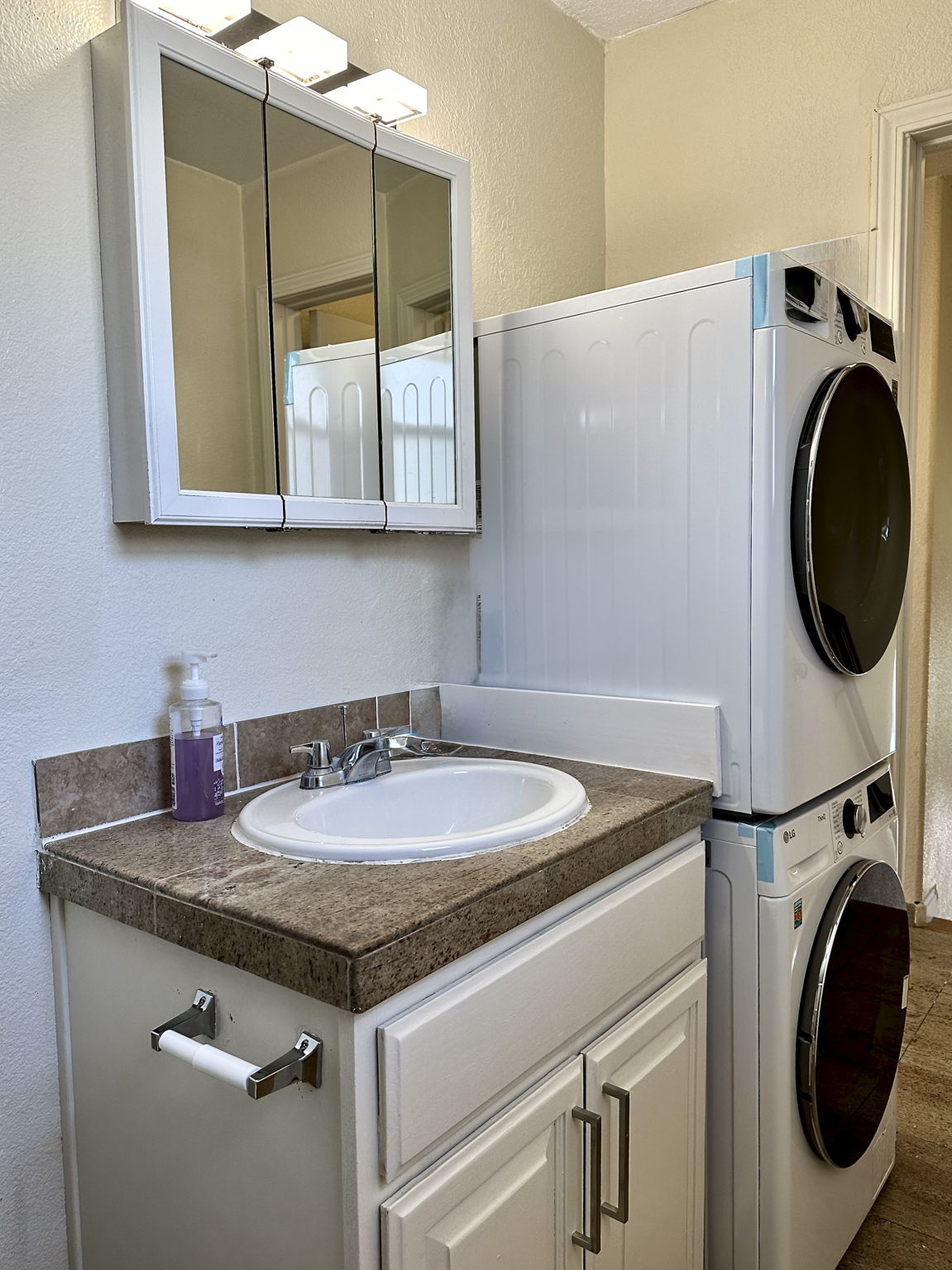 Unit 2 Bathroom and Washer and Dryer