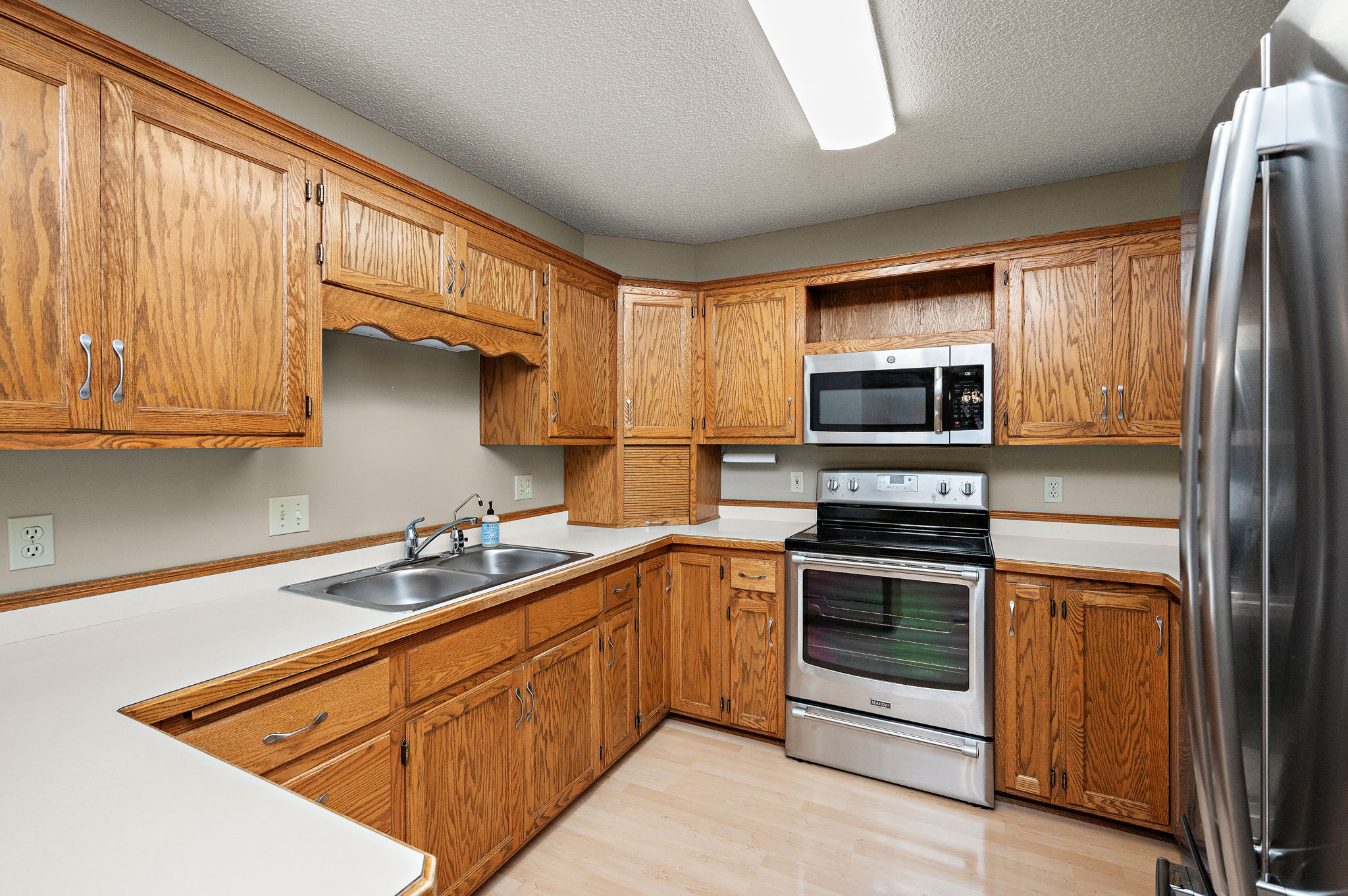 Cabinets, counters, pantry offer tons of space